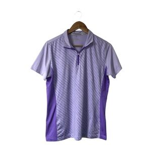 Nike Golf Purple Short Sleeve Top Tour Performance Dri-Fit Pickleball Size Large